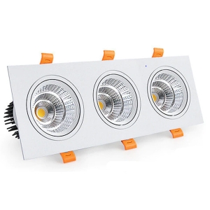 ĐÈN ÂM TRẦN PHẲNG VMT HỘP BA 3X12W - VỎ TRẮNG - 3 CHẾ ĐỘ MÀU