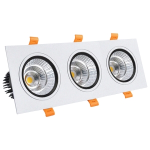 ĐÈN ÂM TRẦN PHẲNG VMT HỘP BA 3X12W - VỎ TRẮNG ĐEN - 3 CHẾ ĐỘ MÀU
