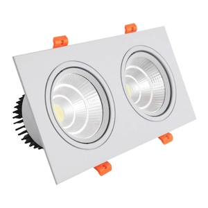 ĐÈN ÂM TRẦN PHẲNG VMT HỘP ĐÔI 2X12W - VỎ TRẮNG - 3 CHẾ ĐỘ MÀU