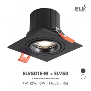 Đèn Led Module Chiếu Điểm Âm Trần ELV – ELV801E-M + ELV50