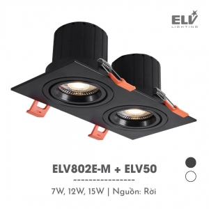 Đèn Led Module Chiếu Điểm Âm Trần ELV – ELV802E-M + ELV50