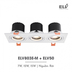 Đèn Led Module Chiếu Điểm Âm Trần ELV – ELV803E-M + ELV50