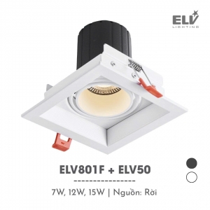 Đèn Led Module Chiếu Điểm Âm Trần ELV – ELV801F + ELV50