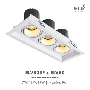 Đèn Led Module Chiếu Điểm Âm Trần ELV – ELV803F + ELV50